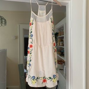 Anthropologie Eloise Embroidered Romper